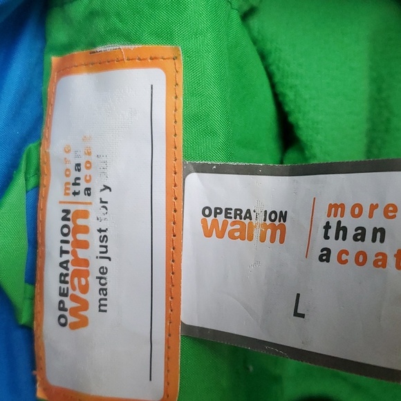 Nordstrom Operation Warm made just for you green and blue winter jacket … - Picture 2 of 4